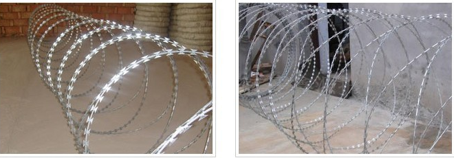 不銹鋼刀片刺繩-安平縣振超金屬絲網制品廠www.xinlongdianzi.com.cn